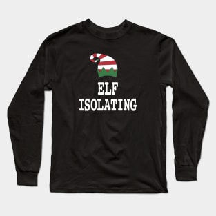 Christmas Elf Isolating Long Sleeve T-Shirt